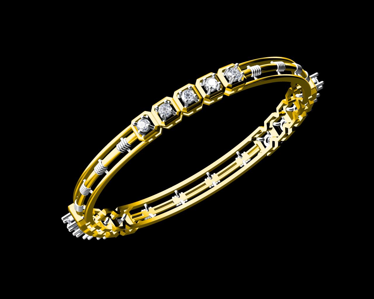 AD12317-ALT1 — Bangles jewellery CAD design (JCD/STL) AD12317-ALT1 — Bangles jewellery CAD design (JCD/STL)