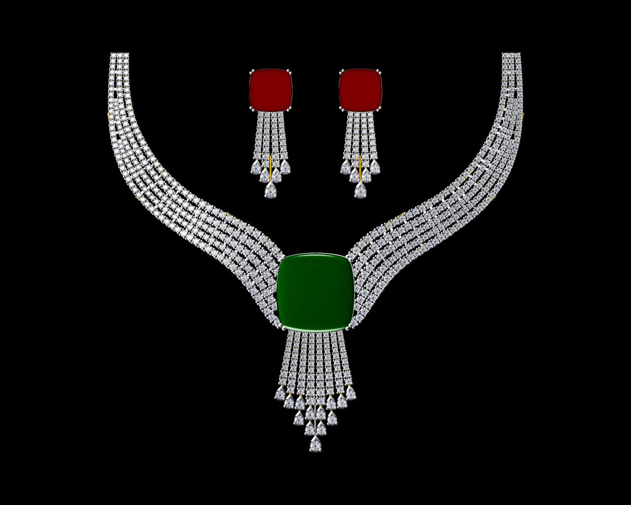 AD17564 — Necklace Sets jewellery CAD design (JCD/STL) AD17564 — Necklace Sets jewellery CAD design (JCD/STL)