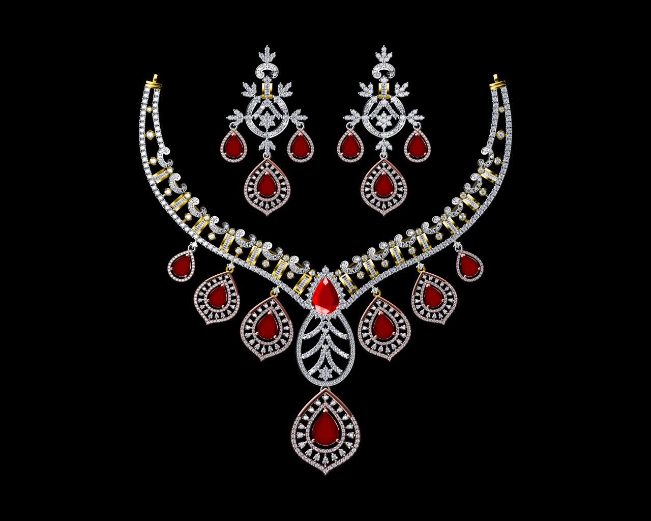 AD17726 — Necklace Sets jewellery CAD design (JCD/STL) AD17726 — Necklace Sets jewellery CAD design (JCD/STL)