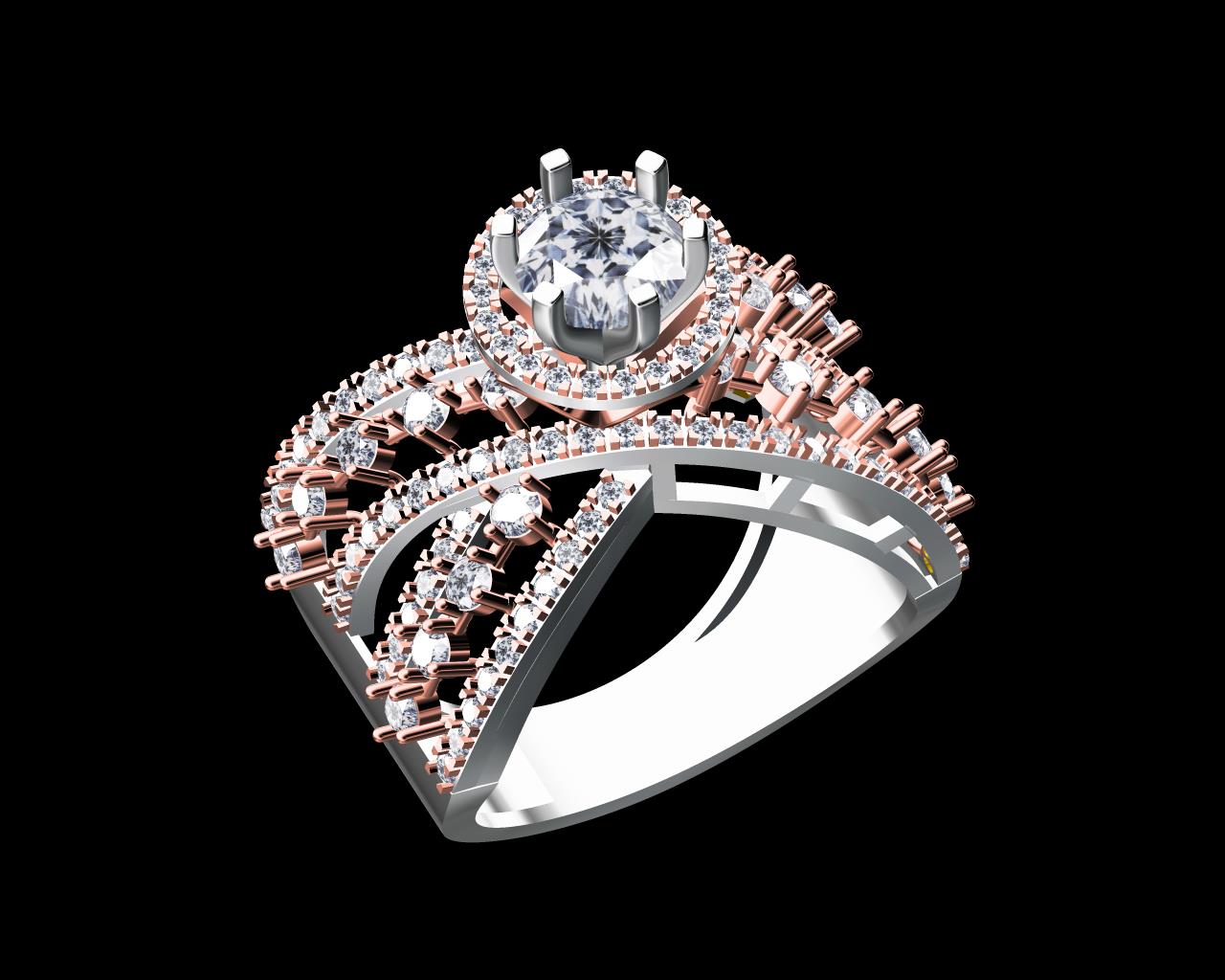 AD17735 — Ladies Rings jewellery CAD design (JCD/STL)
