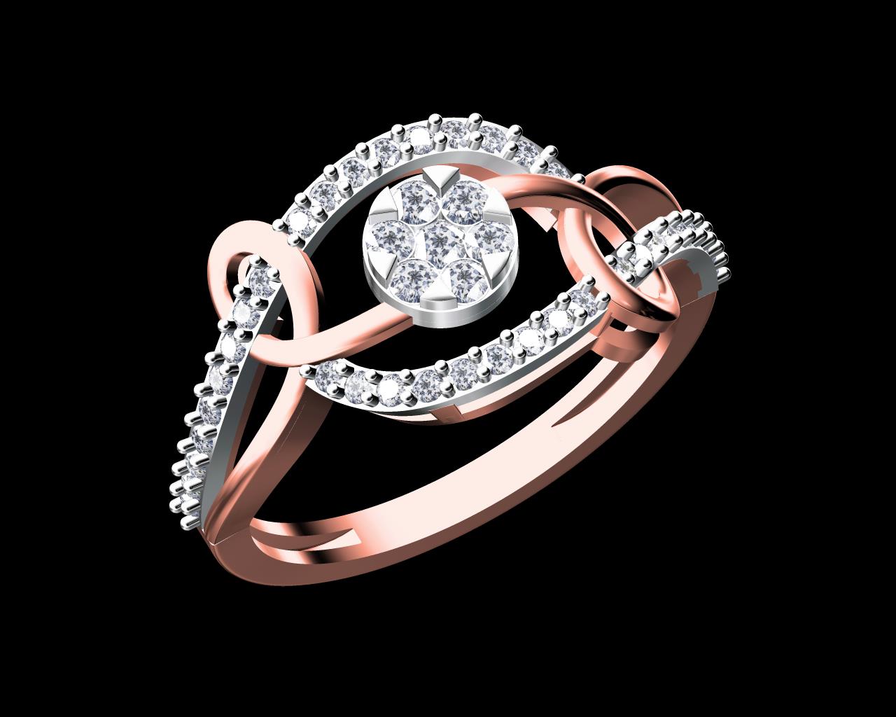 AD17743 — Ladies Rings jewellery CAD design (JCD/STL)
