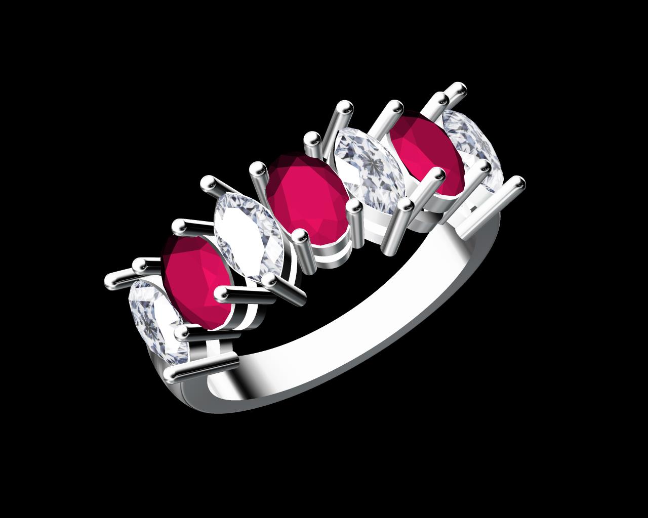 AD17766 — Ladies Rings jewellery CAD design (JCD/STL)