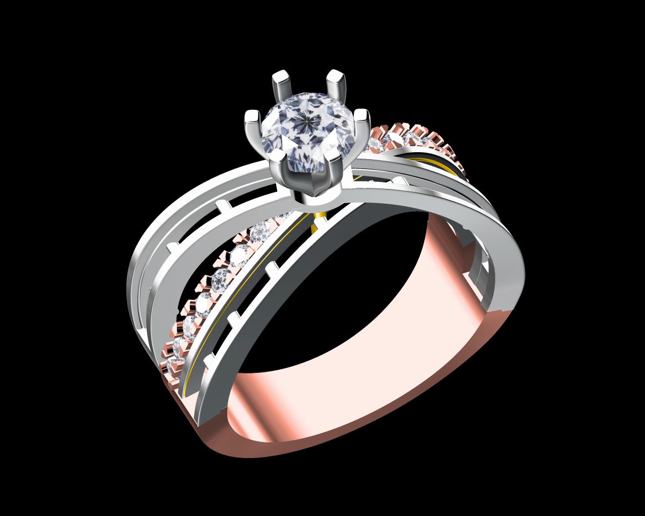 AD17523-ALT — Ladies Rings jewellery CAD design (JCD/STL) AD17523-ALT — Ladies Rings jewellery CAD design (JCD/STL)