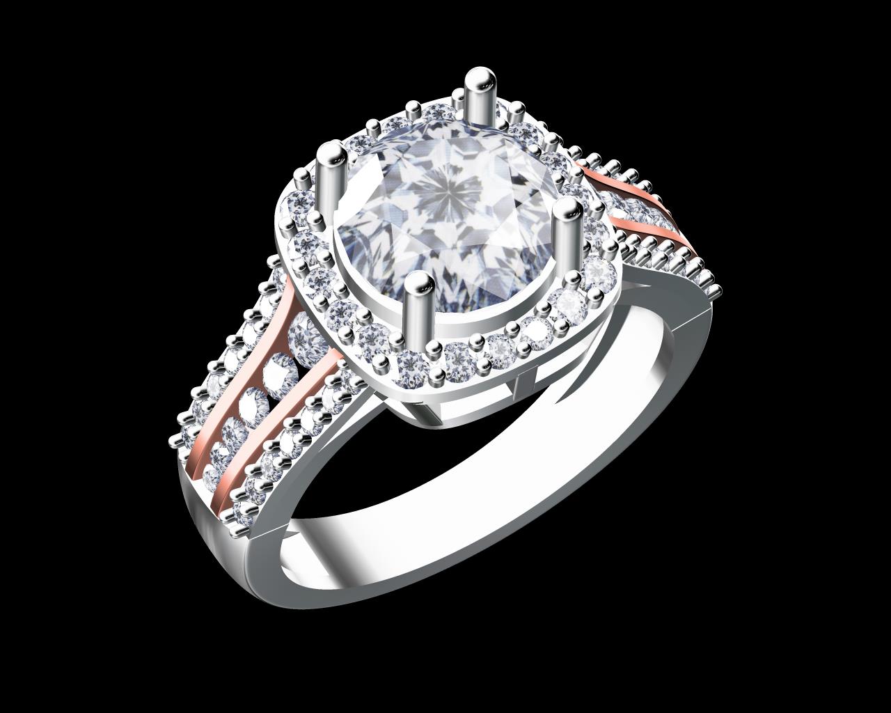 AD17535 — Ladies Rings jewellery CAD design (JCD/STL) AD17535 — Ladies Rings jewellery CAD design (JCD/STL)