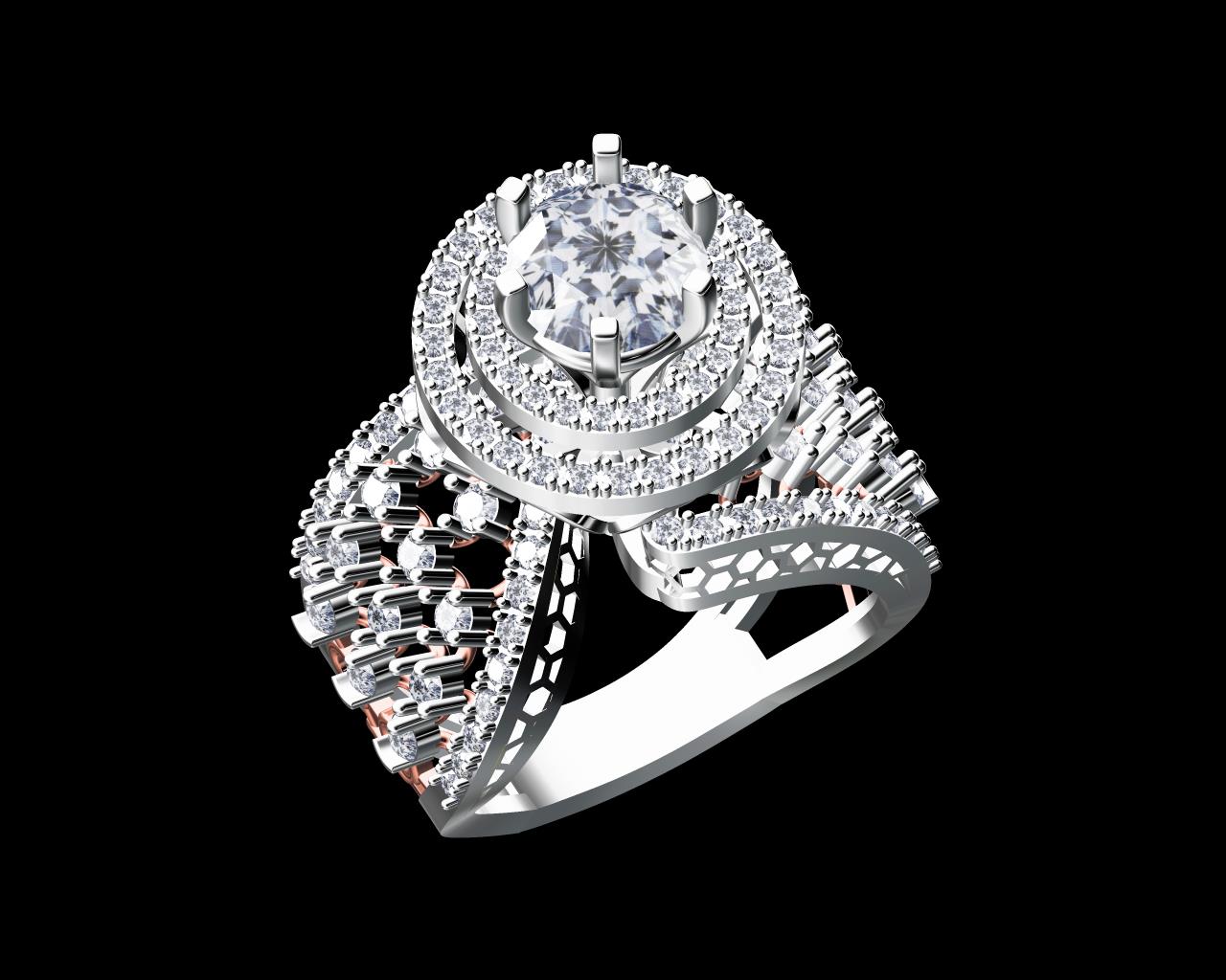 AD17545 — Ladies Rings jewellery CAD design (JCD/STL) AD17545 — Ladies Rings jewellery CAD design (JCD/STL)