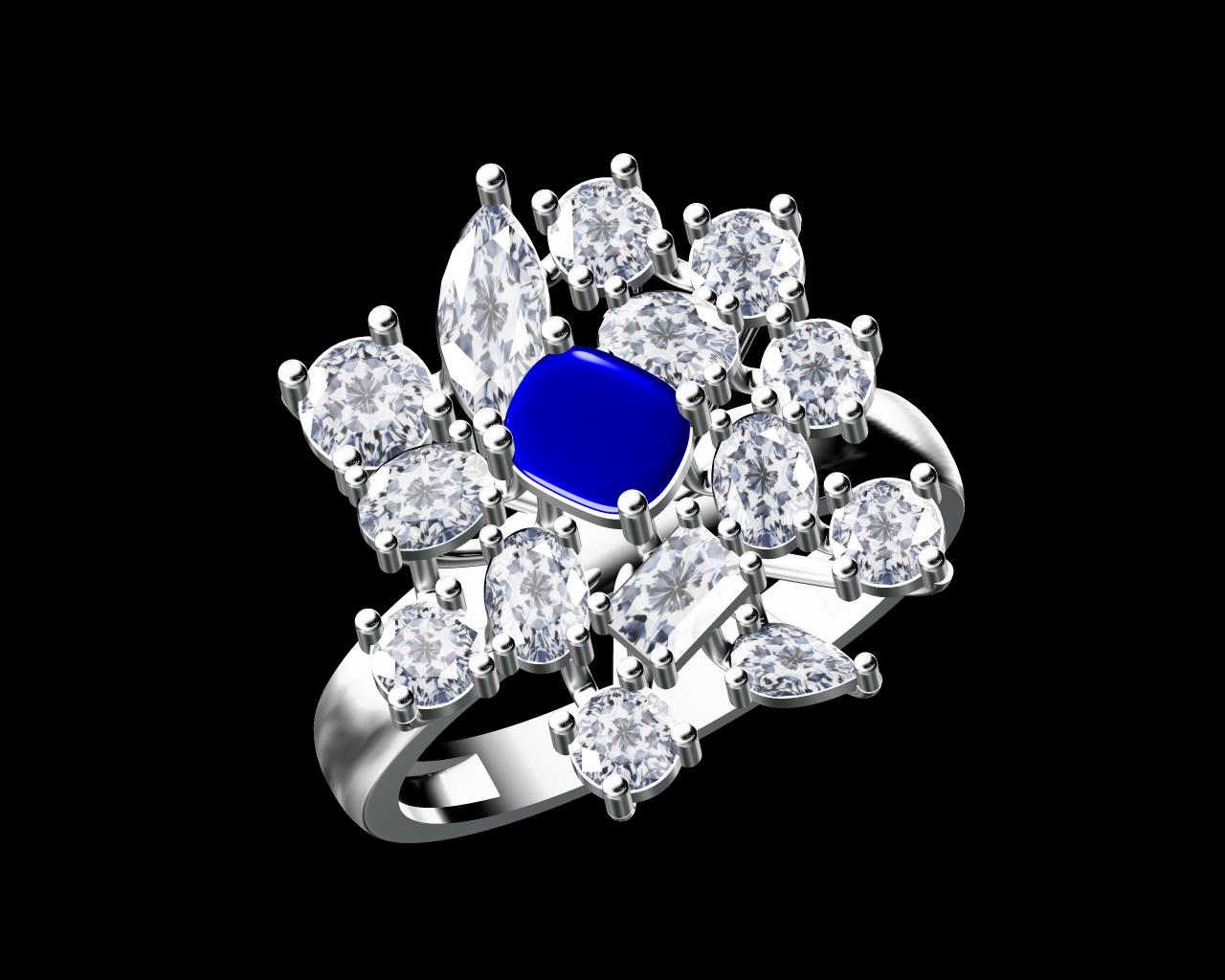 AD17592 — Ladies Rings jewellery CAD design (JCD/STL)