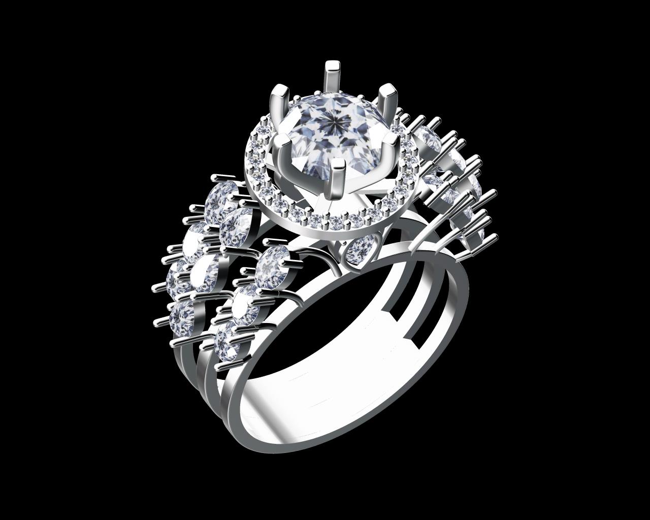 AD17604 — Ladies Rings jewellery CAD design (JCD/STL)
