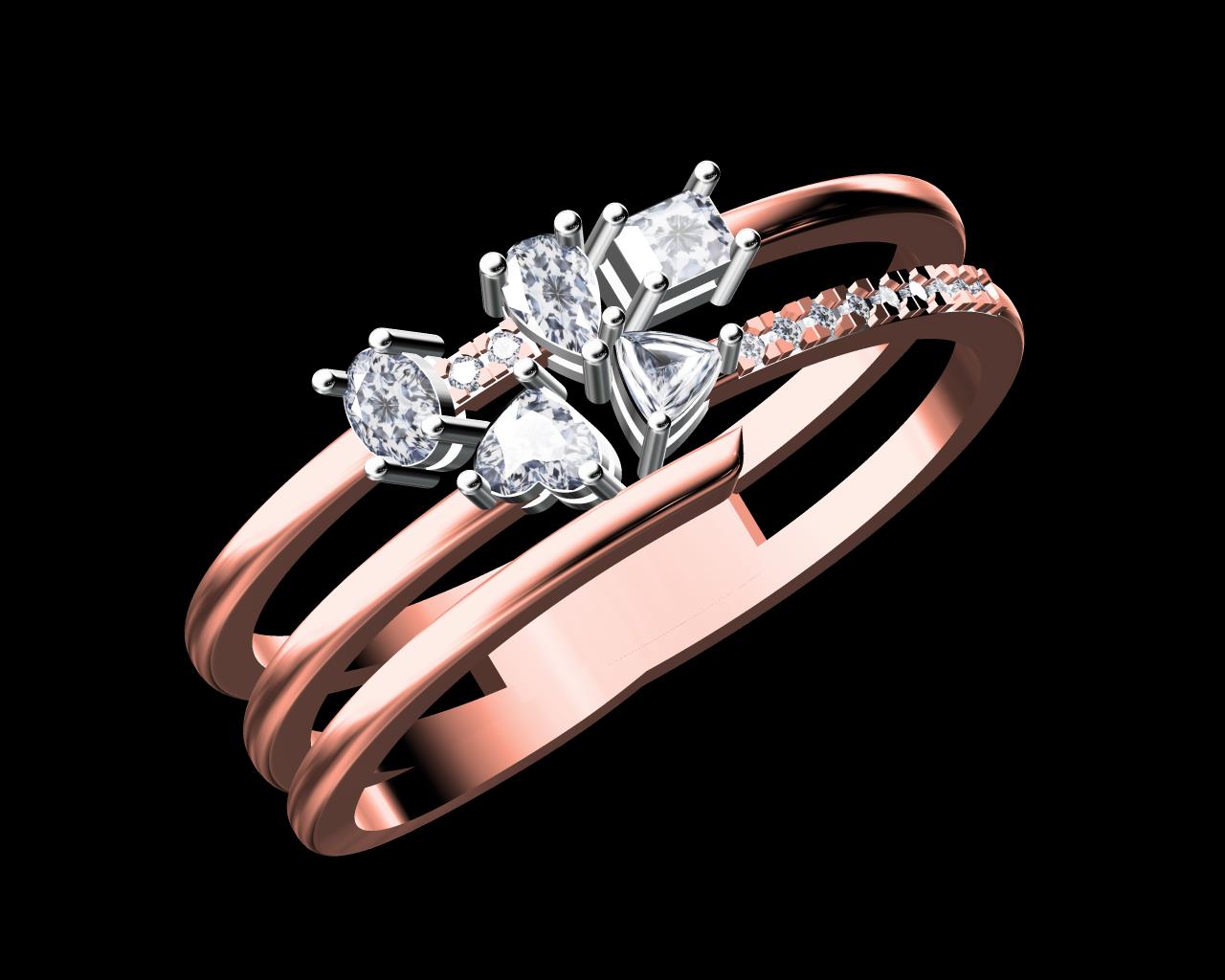 AD17615 — Ladies Rings jewellery CAD design (JCD/STL)