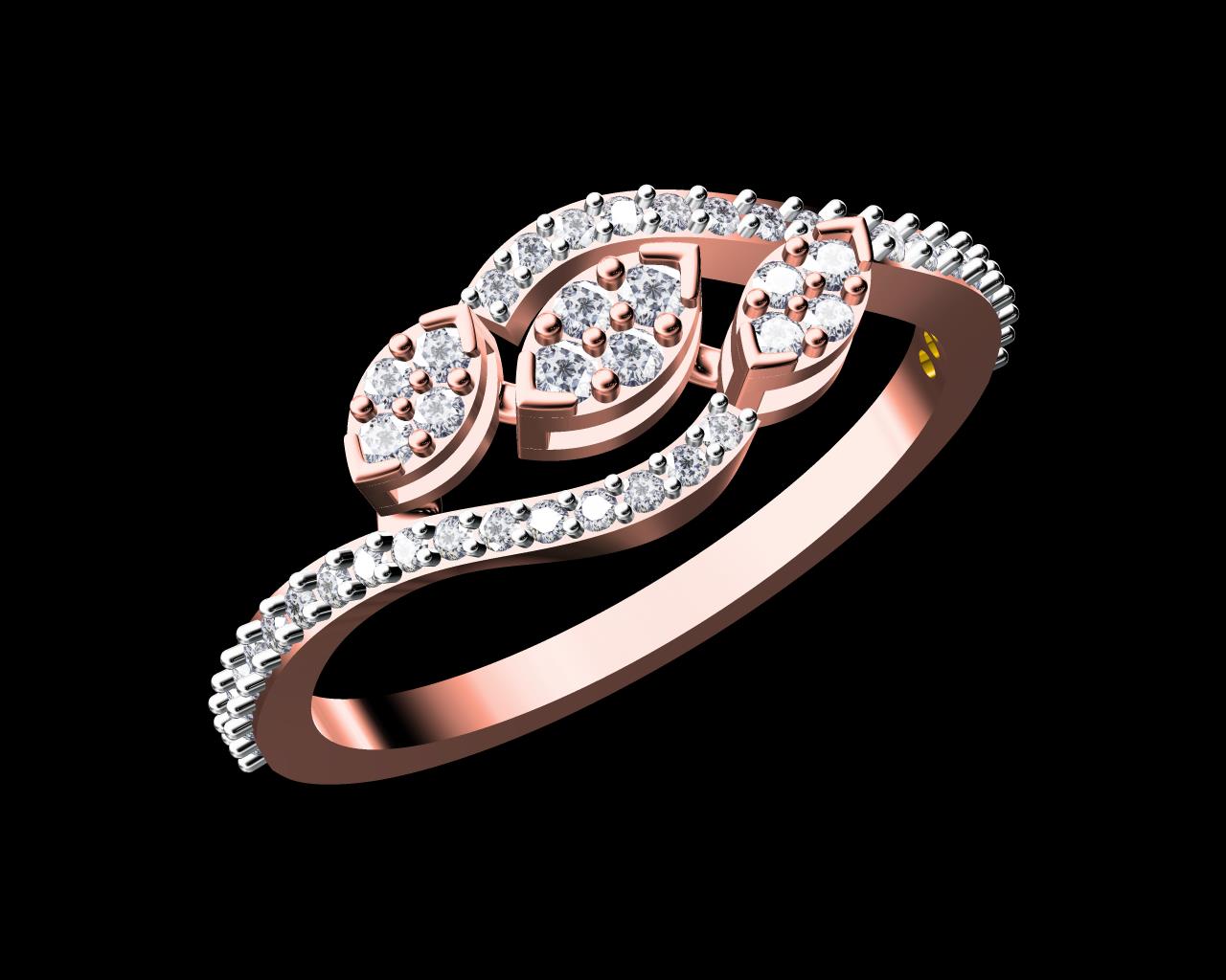 AD17630 — Ladies Rings jewellery CAD design (JCD/STL)