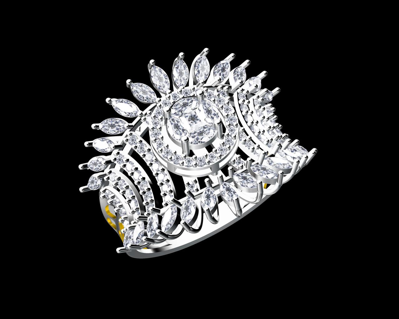 AD17635 — Ladies Rings jewellery CAD design (JCD/STL)