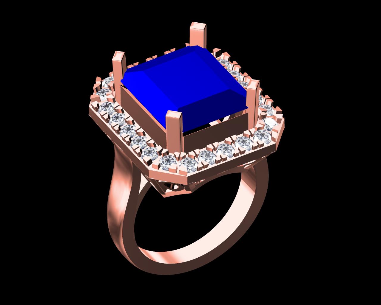 AD17636 — Ladies Rings jewellery CAD design (JCD/STL)