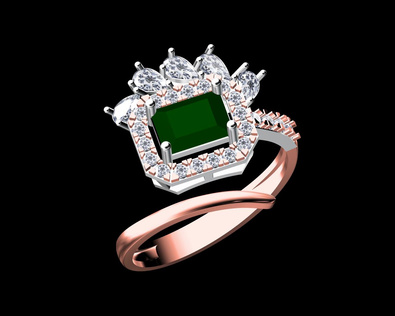 AD17647 — Ladies Rings jewellery CAD design (JCD/STL)