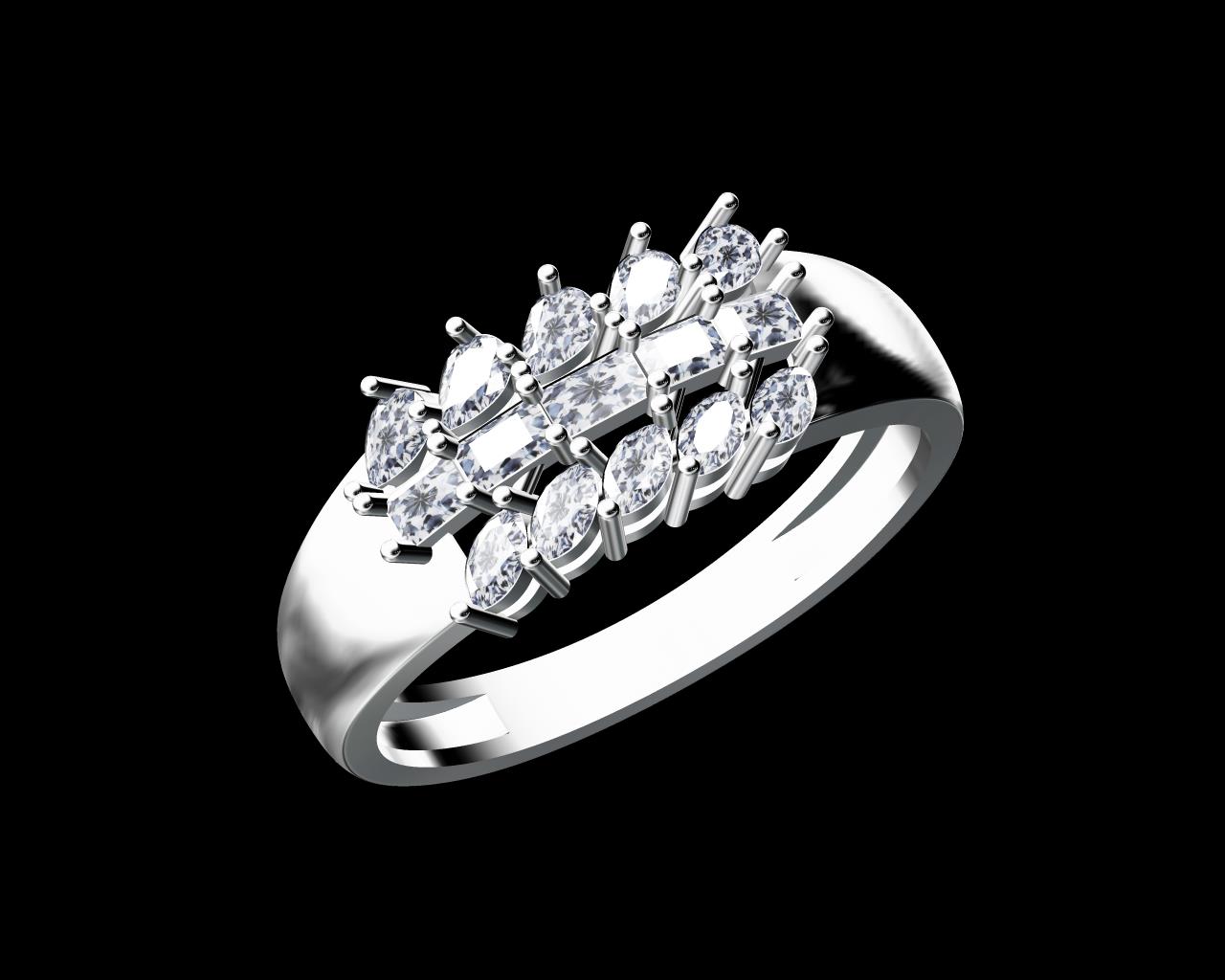AD17648 — Ladies Rings jewellery CAD design (JCD/STL)