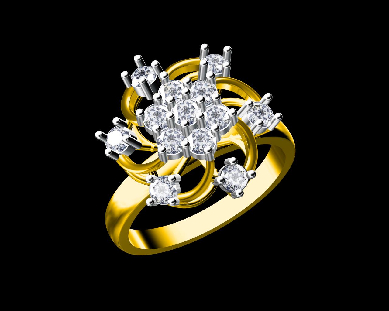 AD17665 — Ladies Rings jewellery CAD design (JCD/STL)