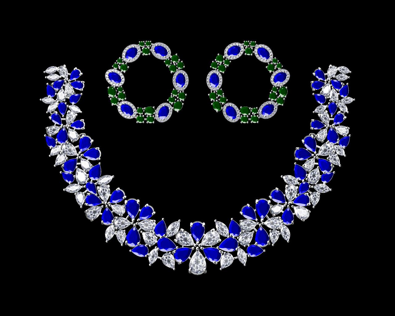 AD17852 — Necklace Sets jewellery CAD design (JCD/STL) AD17852 — Necklace Sets jewellery CAD design (JCD/STL)