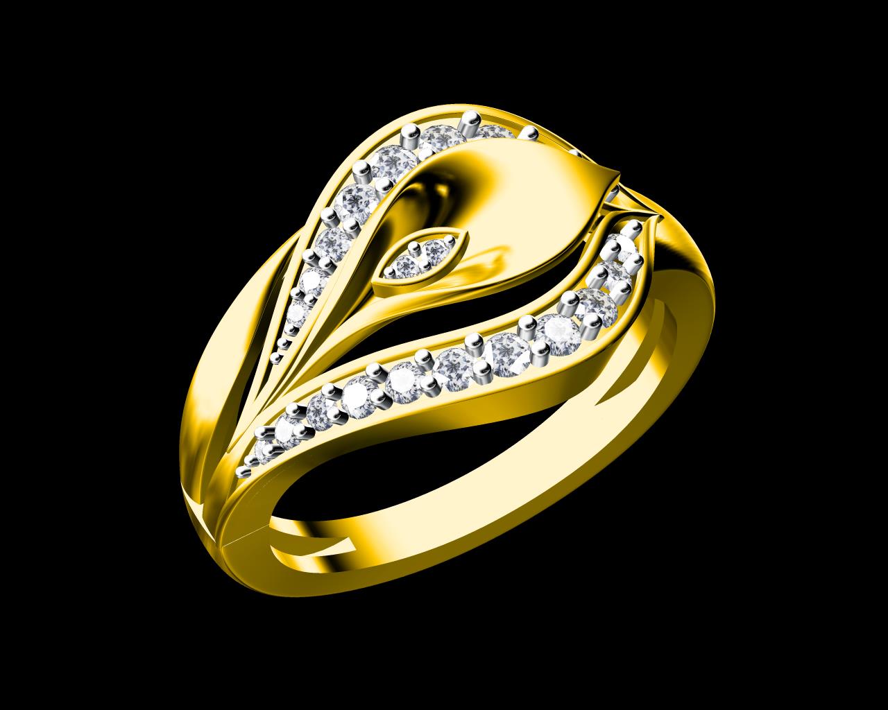 AD17956 — Ladies Rings jewellery CAD design (JCD/STL)
