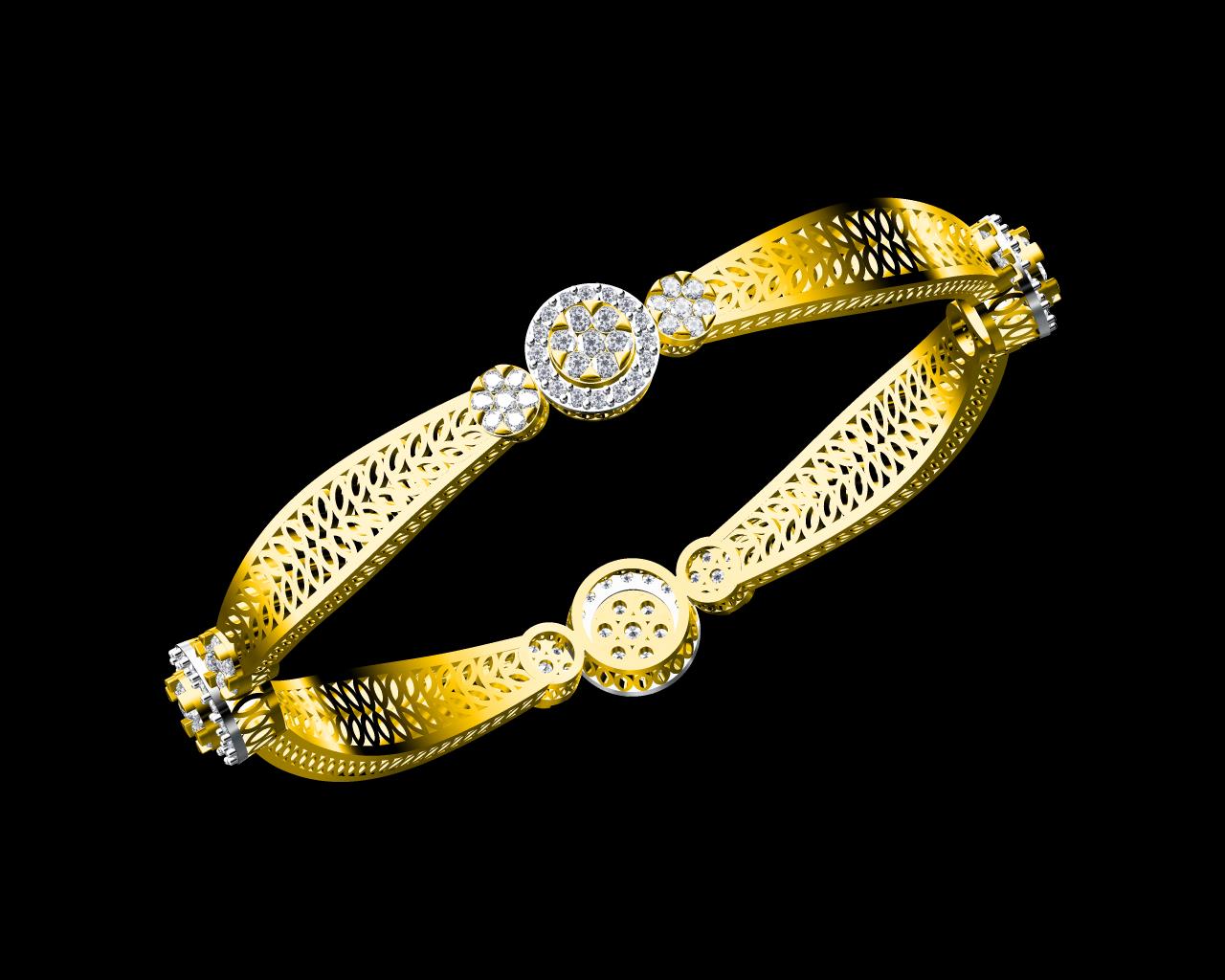 AD17994 — Bangles jewellery CAD design (JCD/STL)