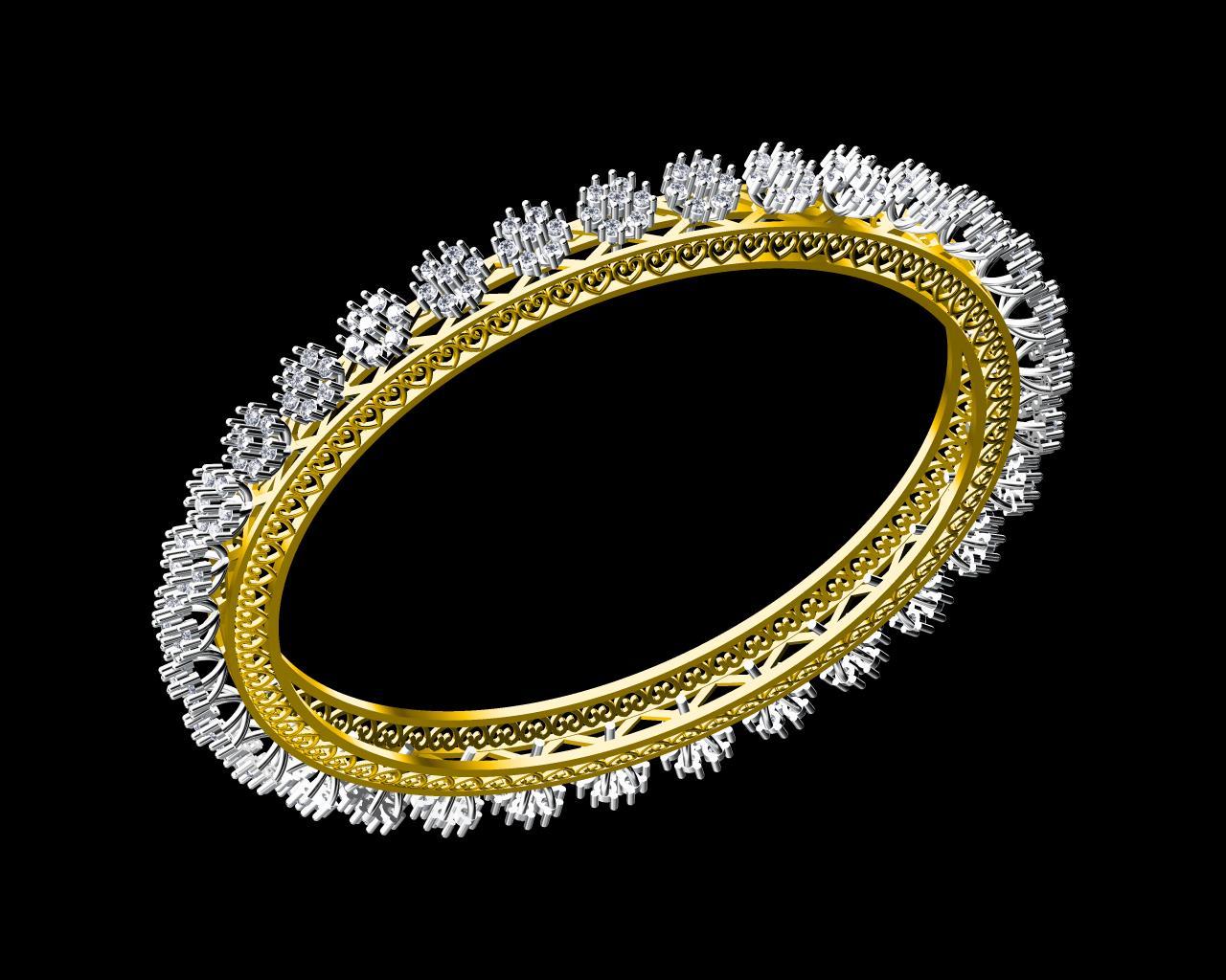 AD9933-ALT — Single Line Bangles jewellery CAD design (JCD/STL) AD9933-ALT — Single Line Bangles jewellery CAD design (JCD/STL)